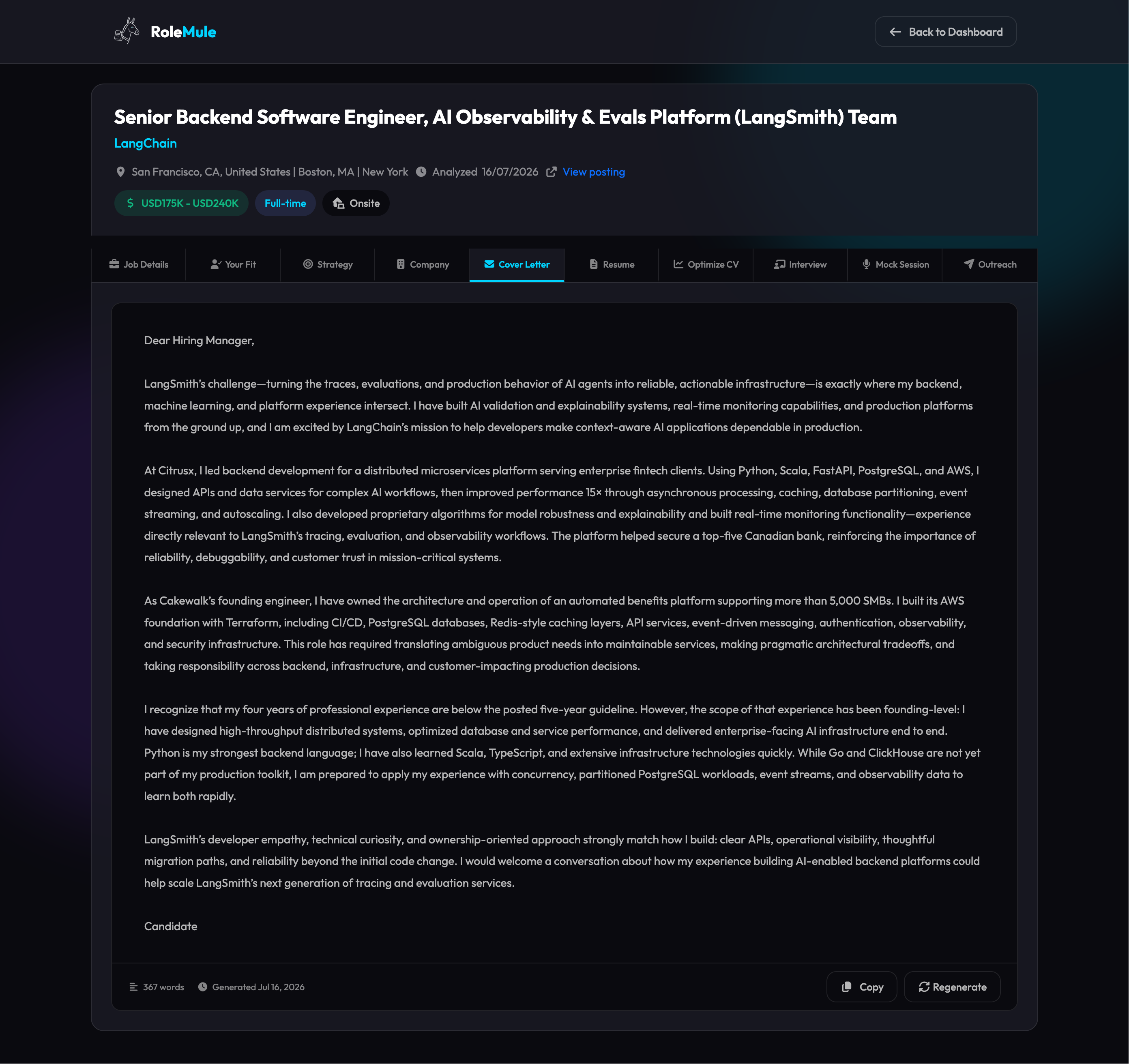 Cover Letter — fully personalized AI-generated cover letter for the Anthropic role